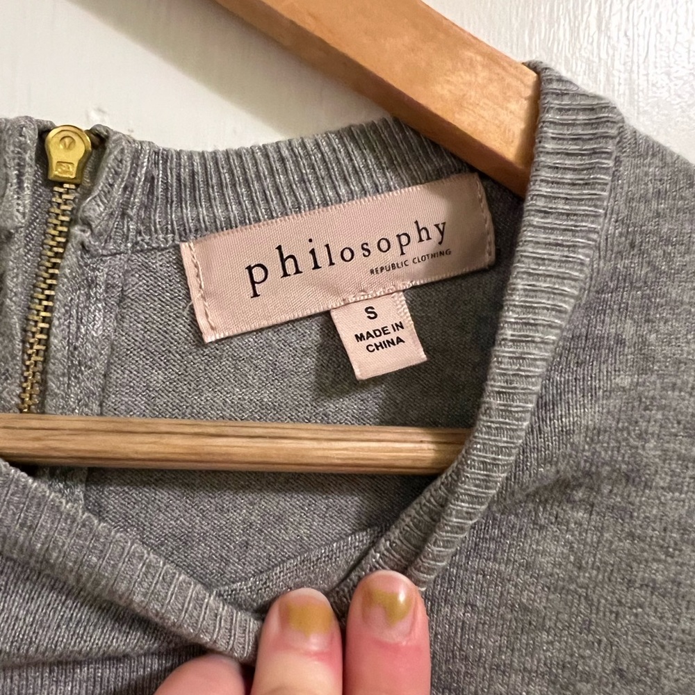 Philosophy 3/4 Sleeve Sweater!